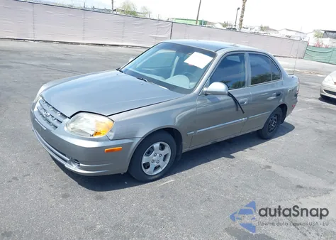 2003 Hyundai Accent Gl из США, поврежденный, VIN KMHCG45C73U471607